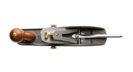 Hand plane woodworking tool isolated PNG with Transparent Background