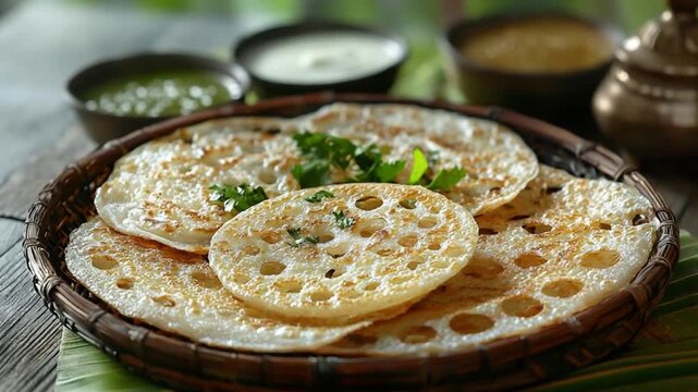 kerala appam breakfast indian cuisine video