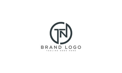 letter TN logo design vector template design for brand.