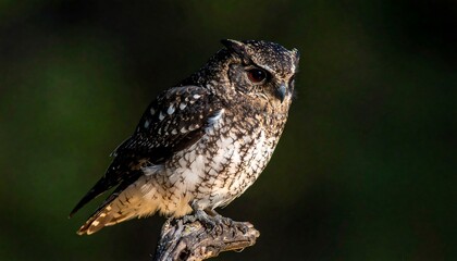 Fototapeta premium Owl perched on branch