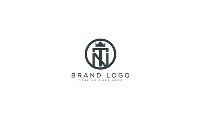 Fototapeta premium letter TN logo design vector template design for brand.