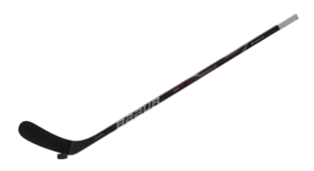 Ice hockey stick and puck isolated PNG with Transparent Background