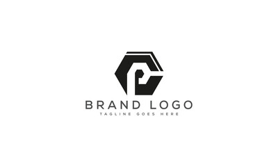 letter PC logo design vector template design for brand.