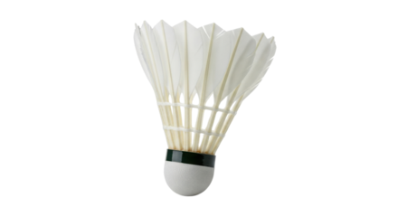 Shuttlecock for badminton game isolated PNG with Transparent Background