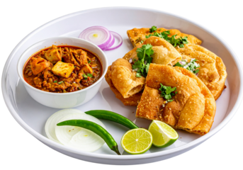 An elaborate Indian thali filled with a vibrant selection of dishes invites a culinary journey. Colorful curries, fragrant rice, and assorted sides create an enticing feast perfect for sharing 