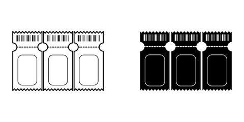 ticket coded illustator icon vector