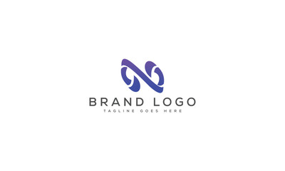 letter N logo design vector template design for brand.