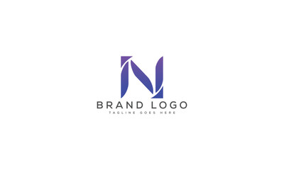 letter N logo design vector template design for brand.
