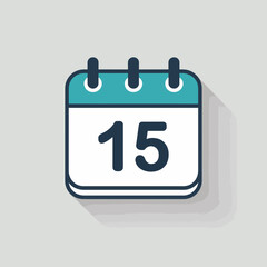 Calendar Date 15 Icon, Calendar, Date, Day15, Schedule, Appointment, Event, Planner, Reminder, Month, Agenda, Deadline, TimeManagement, Organizer, Daily, Weekly, Monthly, Yearly, Countdown, Notificati
