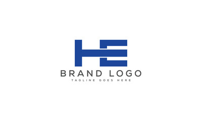 Fototapeta premium letter HE logo design vector template design for brand.