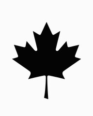 maple, leaf, black, silhouette, nature, vector, autumn, canada, tree, plant, forest, design, botanical, symbol, natural, simple, clean, isolated, ecology, foliage, organic, outline, shape, environment
