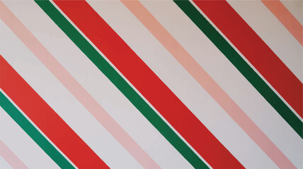 Vector art of diagonal stripe pattern in red, green, and pink