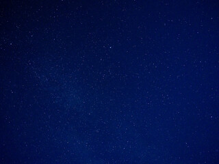 Milky way stars and constellations with a galaxy background photographed from a dark countryside location.