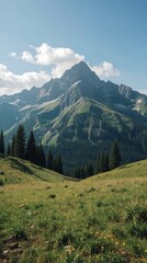 Obraz premium Mountain Summer Wilderness Landscape