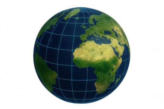 Earth globe rotating, global network grid connecting communication, digital world mapping technology concept