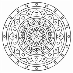 Intricate Mandala Coloring Pa...
