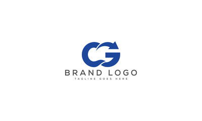letter CG logo design vector template design for brand.