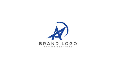 letter A logo design vector template design for brand.