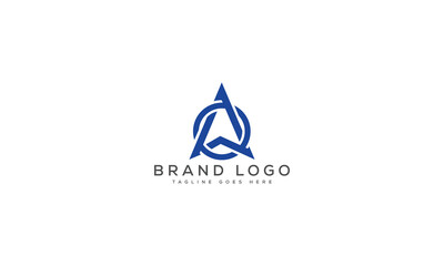 letter A logo design vector template design for brand.
