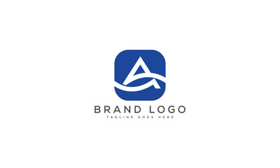 letter A logo design vector template design for brand.