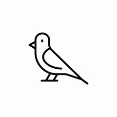 bird animal icon sign vector