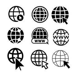 world globe icons