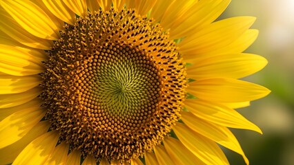 Close-Up of a Bright Yellow Sunflower in Bloom
