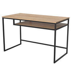 Stylish loft style desk with a sturdy metal frame and wooden top. Perfect for home office, study or creative studio. Modern design and functionality in one.