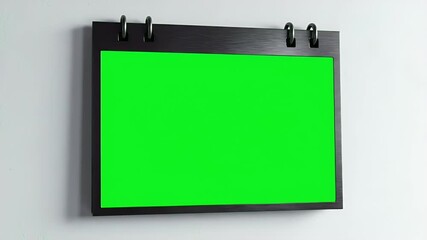 Green Screen Calendar Mockup Display Your Content on a Customizable Template for Presentations, Promotions, and Creative Projects - Digital Display