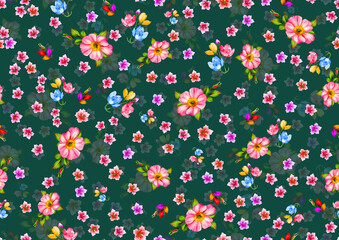 Fototapeta premium seamless floral pattern