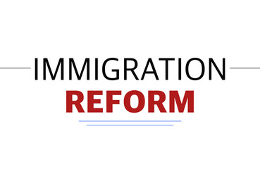 Government Immigration Reform US vector Illustration
