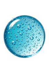 Blue Liquid Sphere High quality Realistic image.