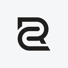Modern CR Monogram Logo
