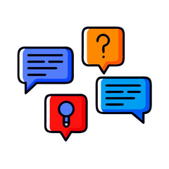 social media speech bubbles