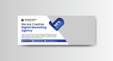 Facebook or web color template design with different colors creative layout vector