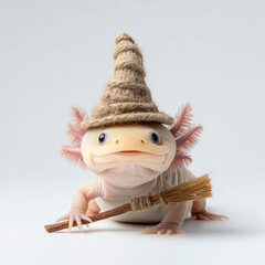 all Python Wearing Cute Pumpkin Hat – Funny Halloween Snake Portrait on White