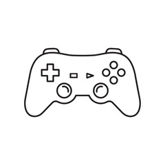 Video game controller line icon. Gamepad line icon