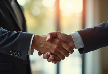 Close-Up Hands Shaking Agreement Negotiation Deal Business Partnership Confidence Trust Gesture