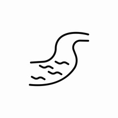 river water icon sign vector