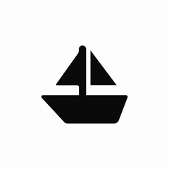 sail boat icon sign vector