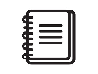 Creative Address Book Design in Modern Flat Vector Outline