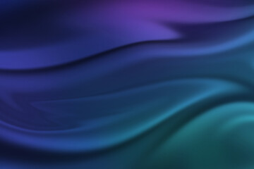 Illustration of abstract smooth waves of deep blue and teal, creating a serene and calming visual for digital backgrounds and graphic design