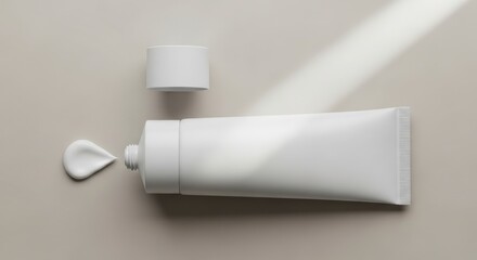 Fototapeta premium Cosmetic Cream Tube Mockup