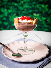 Chocolate Dessert at a Cafe