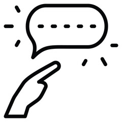 Explanation Icon Line Vector Illustration