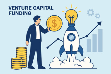 Venture capital funding for startup launch and business growth