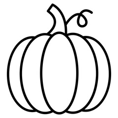 pumpkin line icon