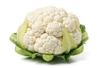 Fresh cauliflower vegetable isolated on white background