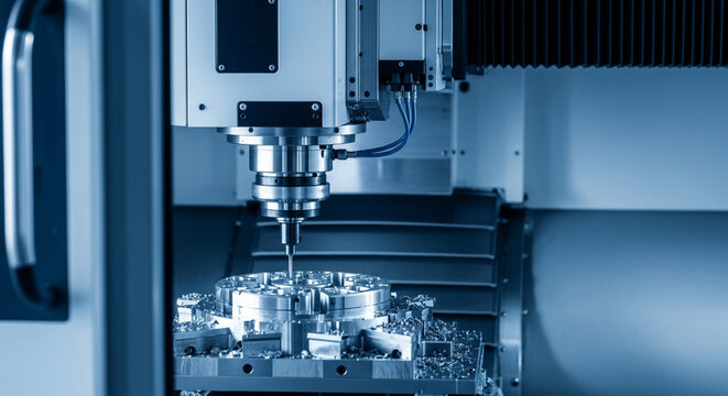 Precision metal cutting with CNC milling machine ensures accuracy and efficiency in modern manufacturing