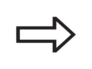 Stylish Arrow Left Symbol with Elegant Black Line Vector Drawing